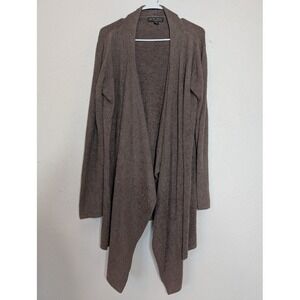 Barefoot Dreams Cardigan Cozychic Lite‎ Size XL Brown Casual Lounge Comfy 483